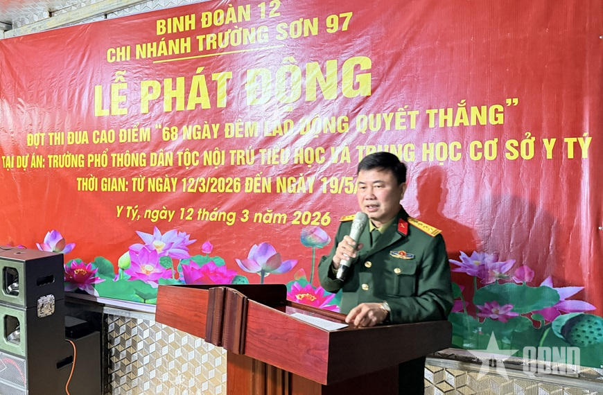 Binh đoàn 12: Chi nhánh Trường Sơn 97 phát động thi đua “68 ngày đêm Lao động quyết thắng”